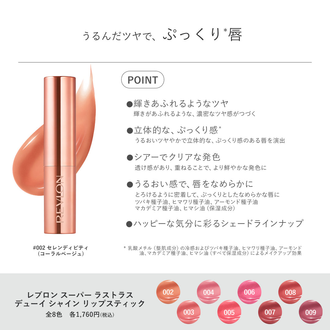 レブロン スーパー ラストラス デューイ シャイン リップスティック