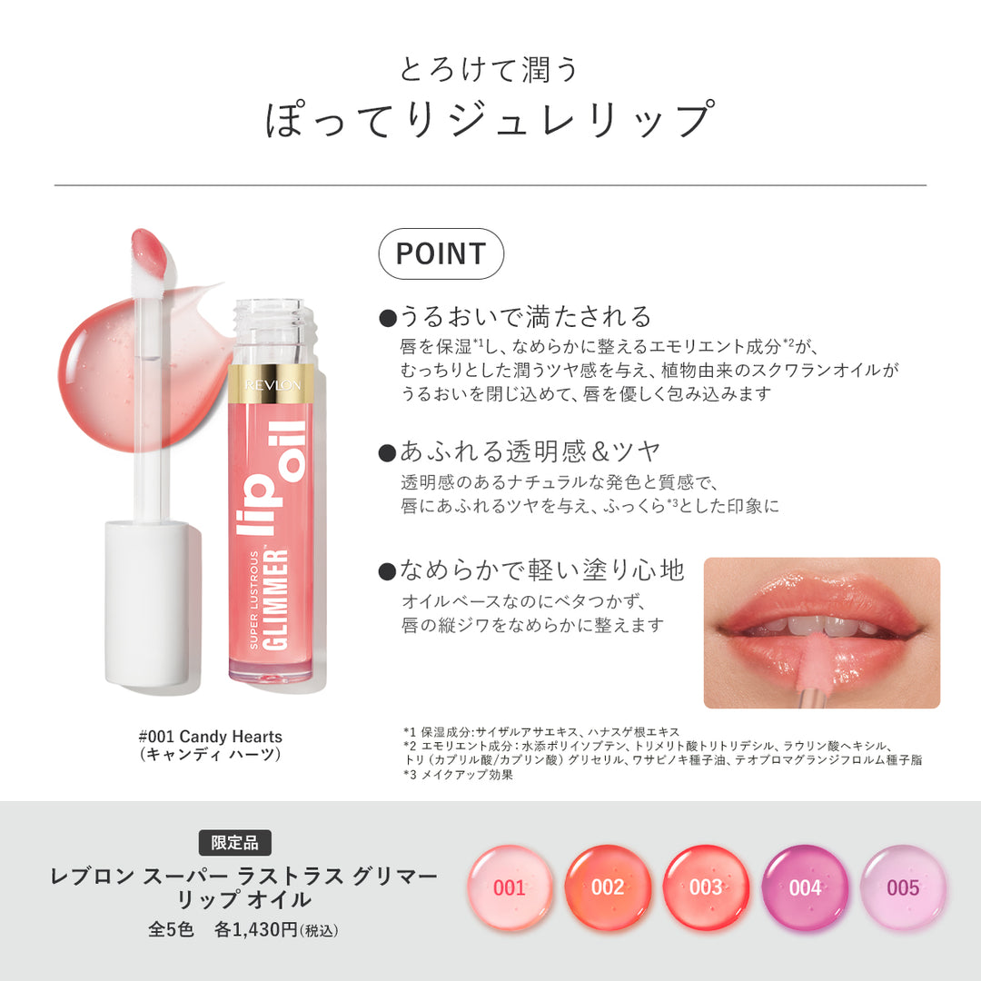 レブロン スーパー ラストラス グリマー リップ オイル